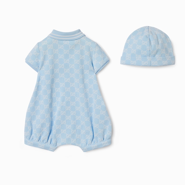 Ensemble cadeau deux-pièces pour bébé en coton GG