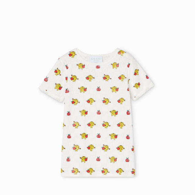 Children's printed GG cotton T-shirt