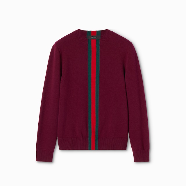 Jersey de punto con intarsia de tribanda Web