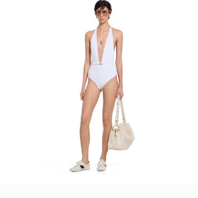 Jersey bodysuit with metal tag - image 5