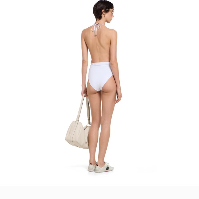 Jersey bodysuit with metal tag - image 3