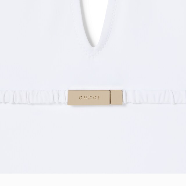 Jersey bodysuit with metal tag - image 4