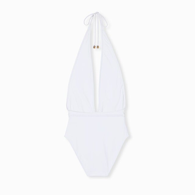 Jersey bodysuit with metal tag