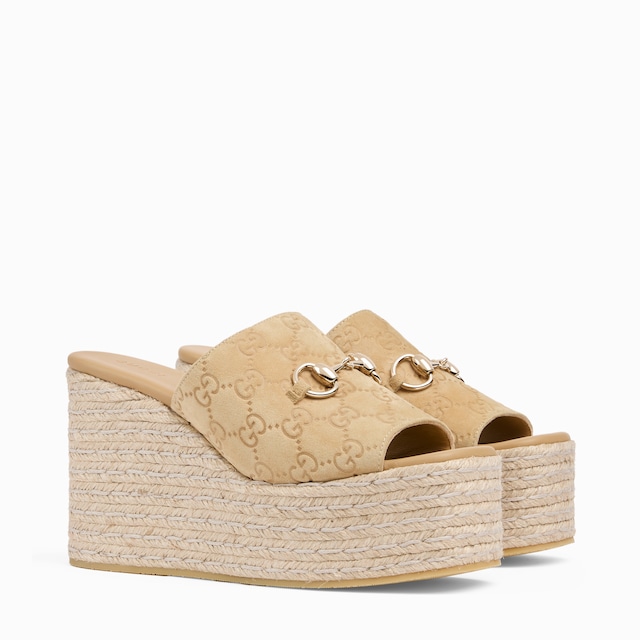 إسبادريل بنعل أمامي عالٍ للنساء مع حلية Horsebit