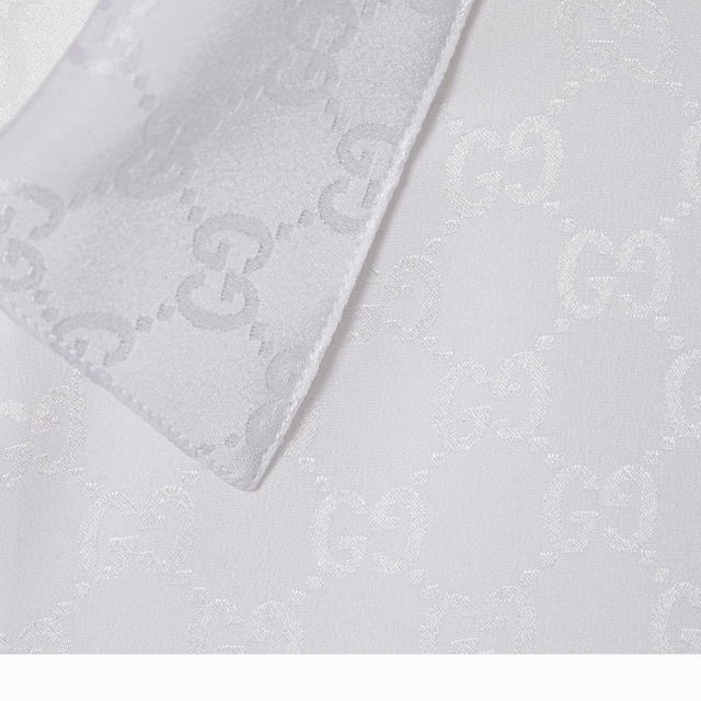 GG silk jacquard shirt