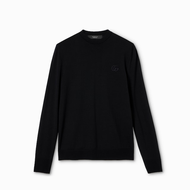 Jersey de punto de lana con bordado