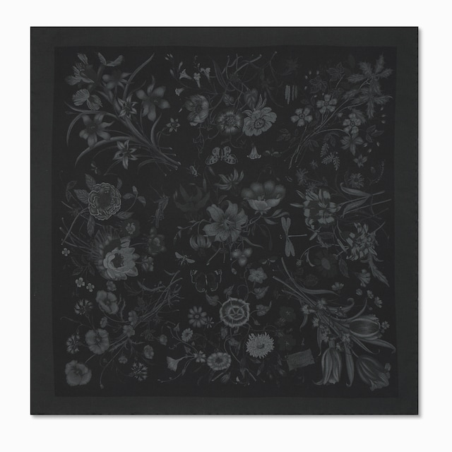 프린트 코튼 실크 포켓 스퀘어