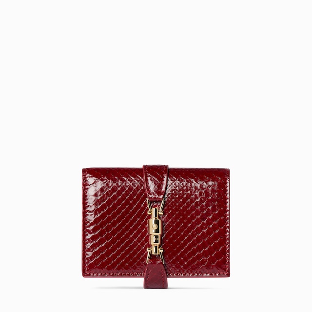 Gucci Jackie python small wallet