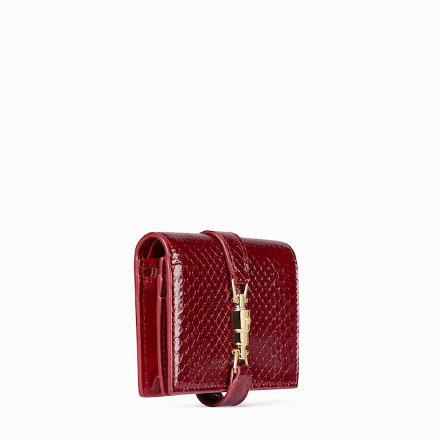 Gucci Jackie python small wallet