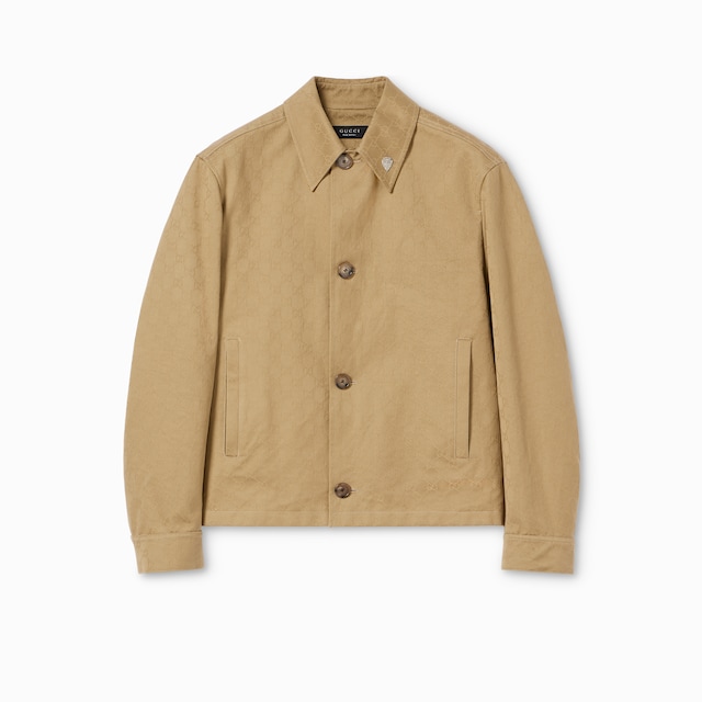 GG cotton gabardine jacket