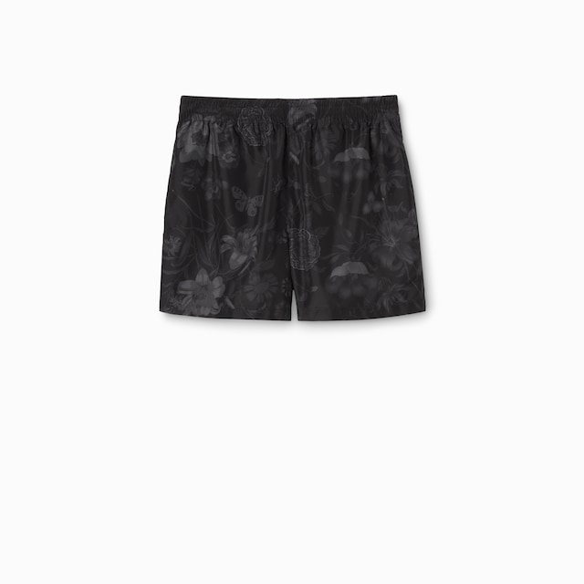 Printed nylon swim shorts