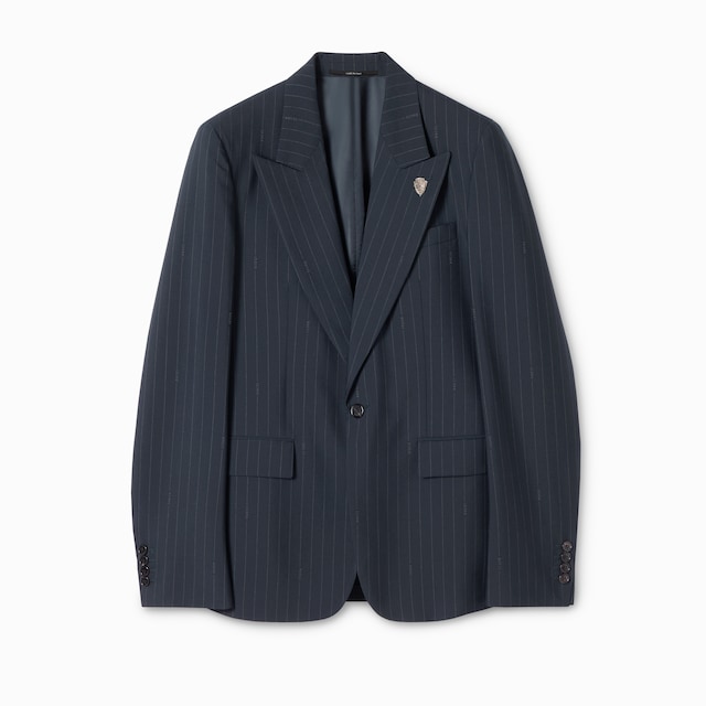 Chaqueta de lana con raya diplomática Gucci