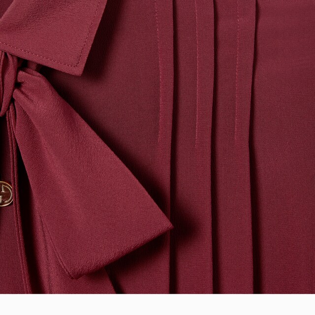 Silk crepe de chine dress - image 3