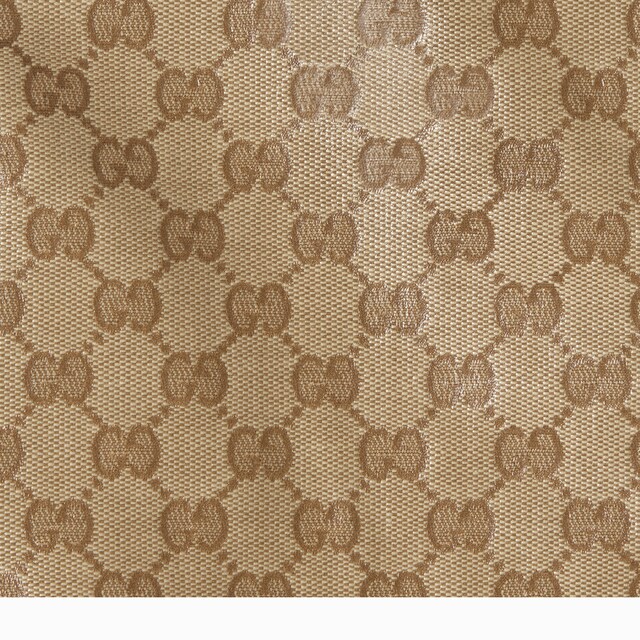 Coated GG cotton canvas fabric coat