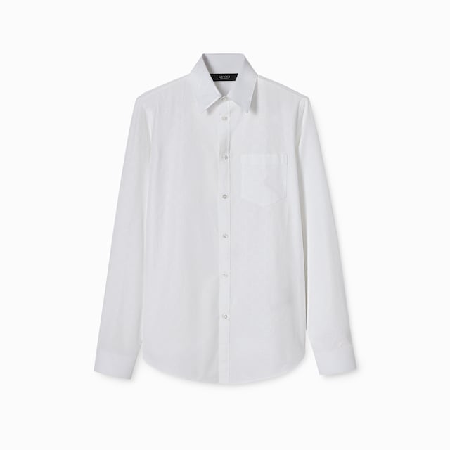 Chemise en popeline de coton GG