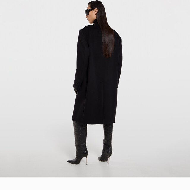 Double-breasted wool cashmere coat - image 3