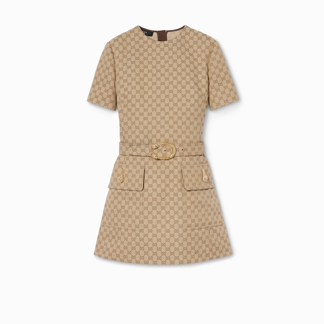 Abito in tessuto di cotone GG