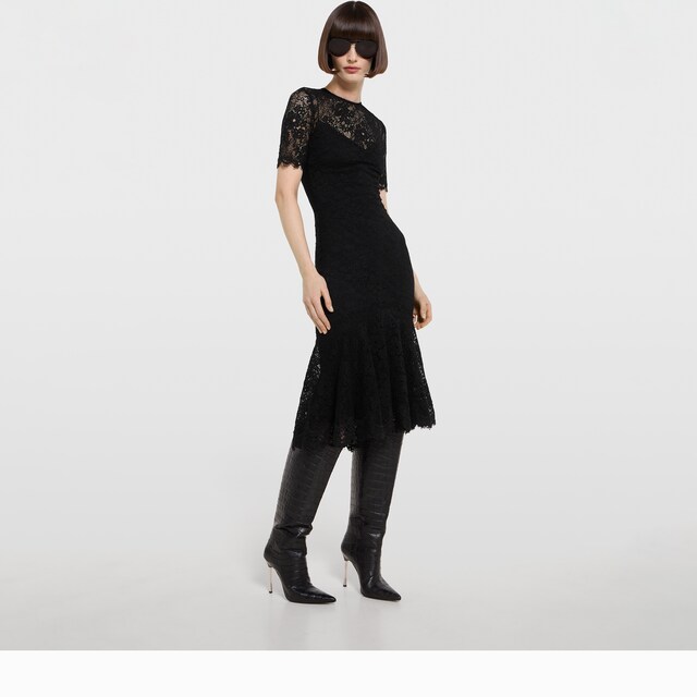 GG flower stretch lace dress - image 4