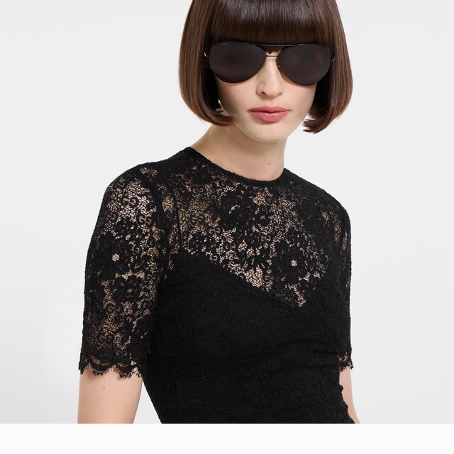 GG flower stretch lace dress - image 2