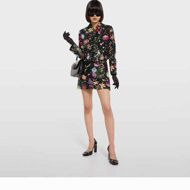 Gucci Flora silk brocade jacket - image 4