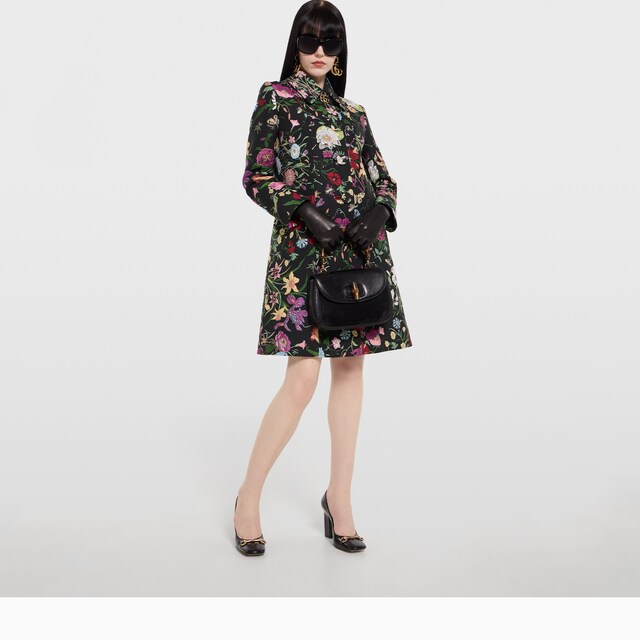 Gucci Flora silk brocade coat - image 5