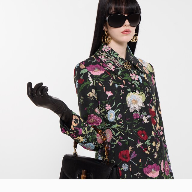 Gucci Flora silk brocade coat - image 3