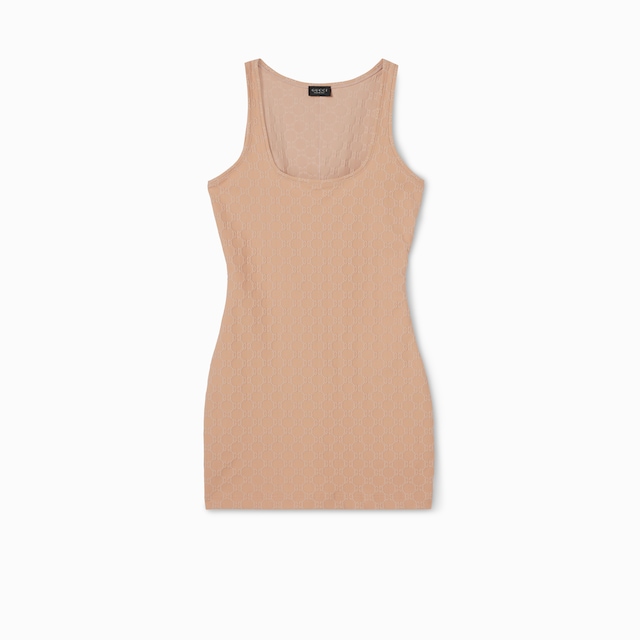 Abito in jersey jacquard GG