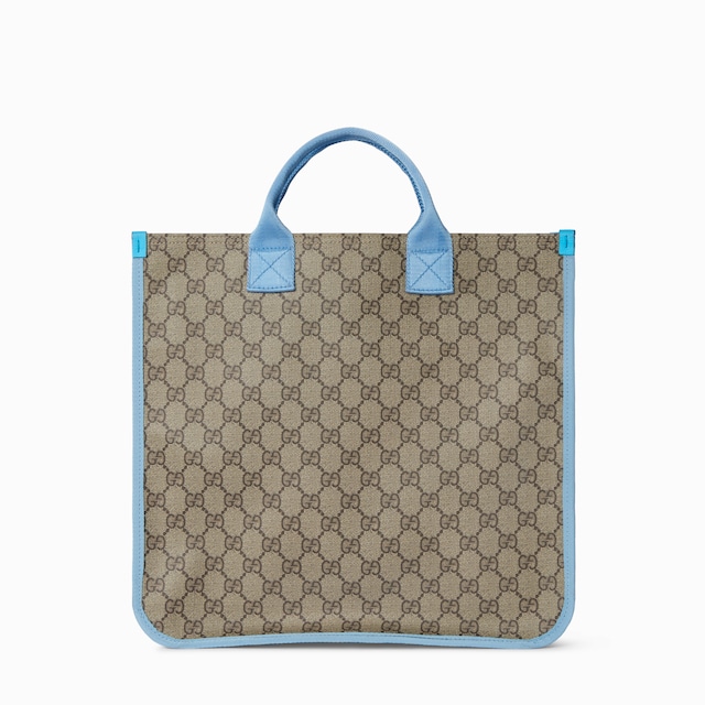 Bolso tote infantil con GG y estampado