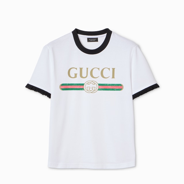 Cotton jersey T-shirt with print