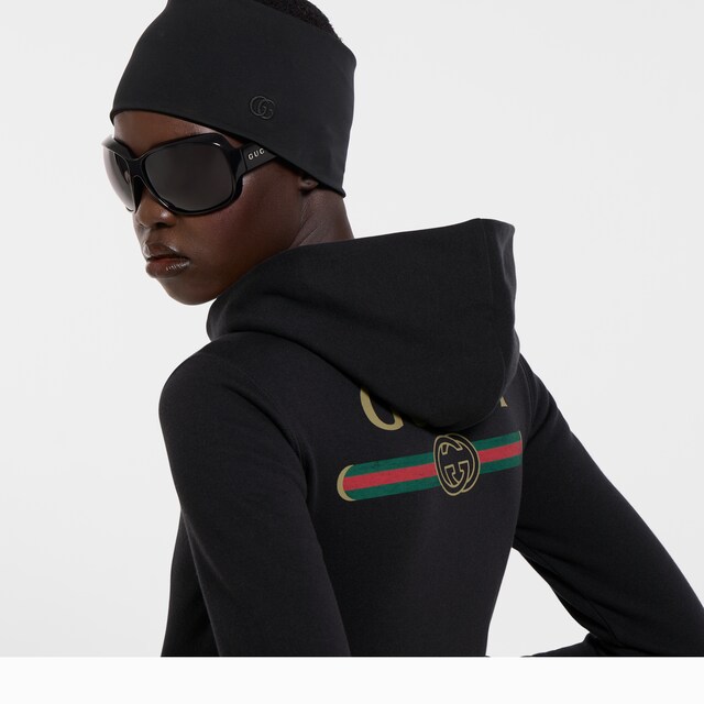 Cotton jersey and cashmere zip jacket - image 2