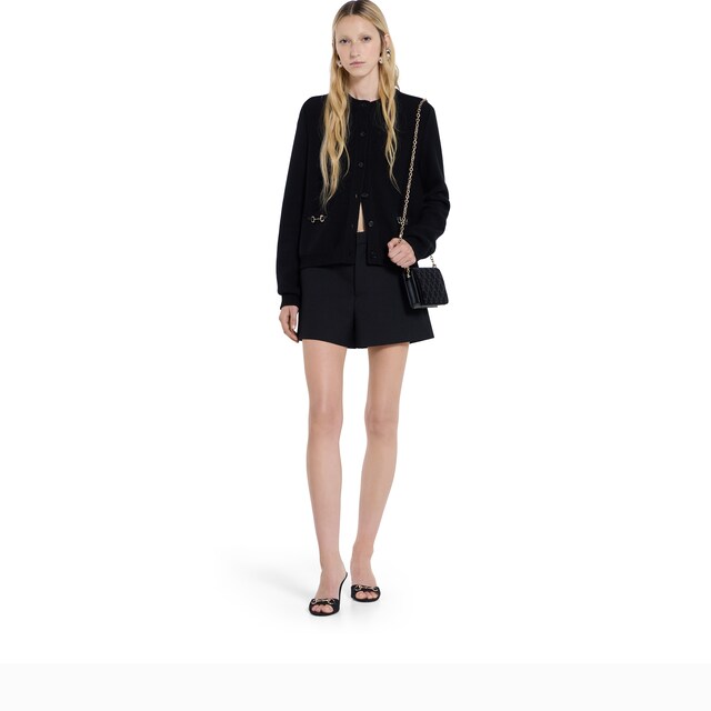 Wool cashmere cardigan with Horsebit - image 3