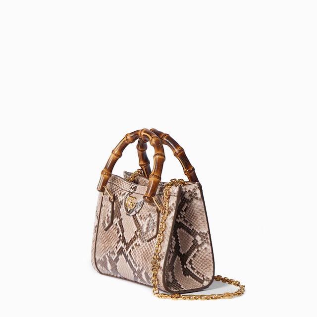 Cabas Gucci Diana petit format en cuir python