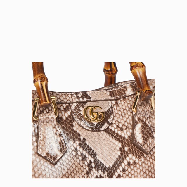 Gucci Diana python small tote bag - image 5