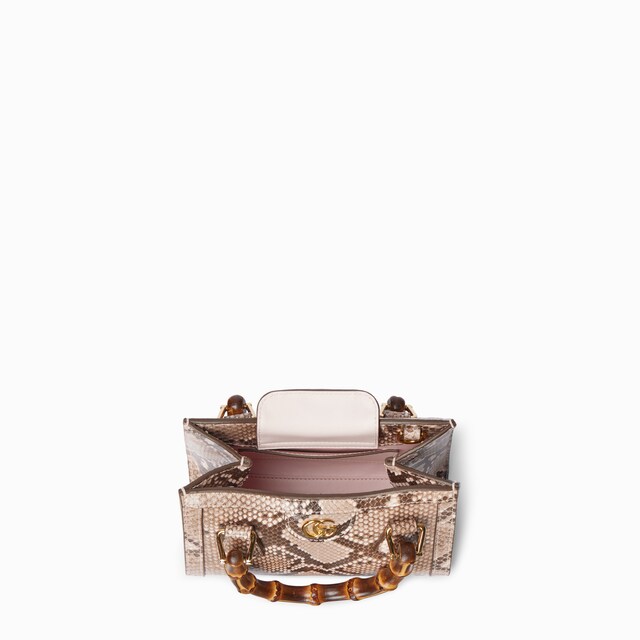 Gucci Diana python small tote bag - image 4