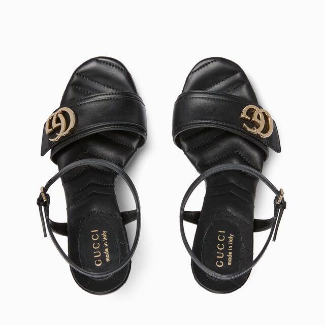 Women's platform sandal with Double G - image 2