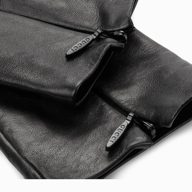 Gants en cuir avec Double G