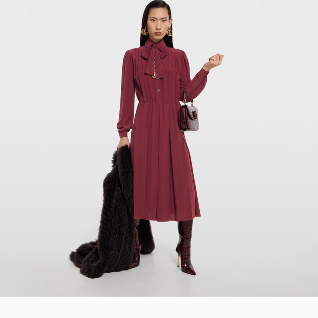 Silk crepe de chine dress - image 2