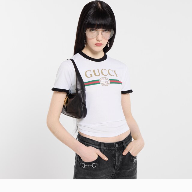 Cotton jersey T-shirt with print - image 5