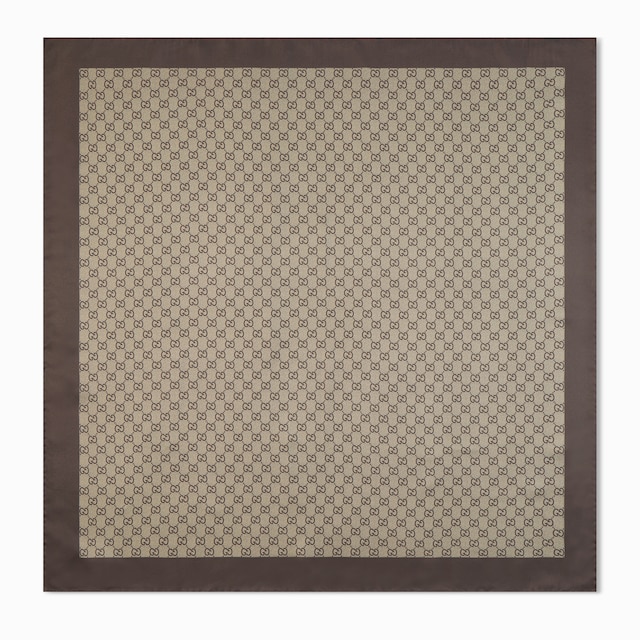 Printed silk twill carré