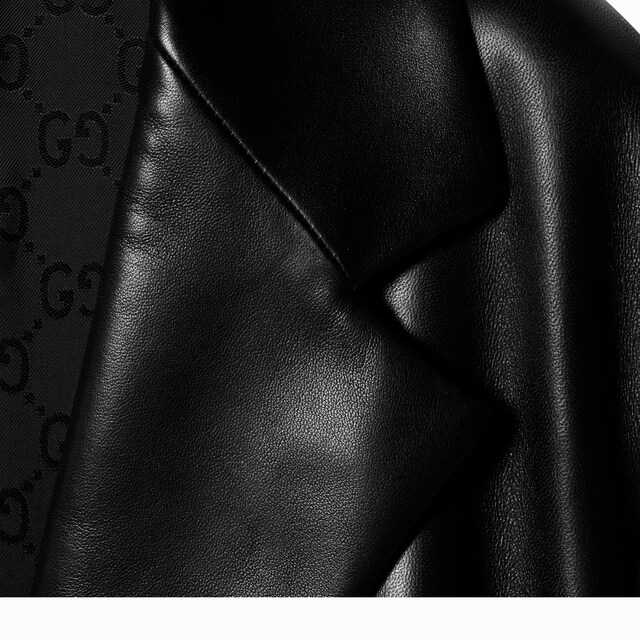 Shiny leather jacket - image 3