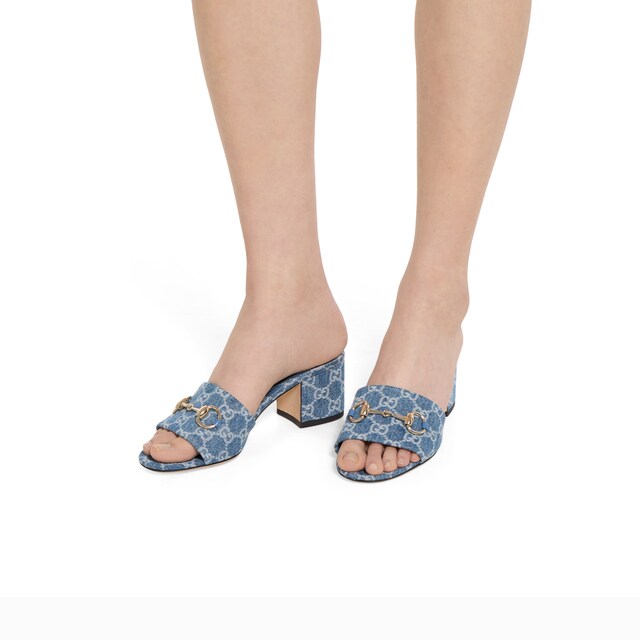 Women's slide sandal with Horsebit