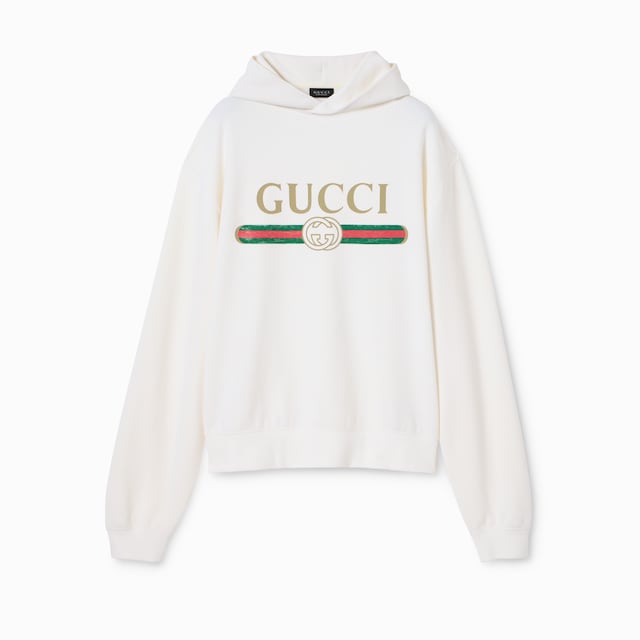 Cotton jersey and cashmere sweatshirt