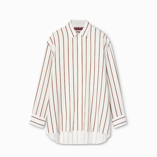 Bluse aus Seidenjacquard mit Web