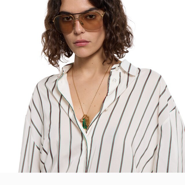 Web silk jacquard shirt - image 4