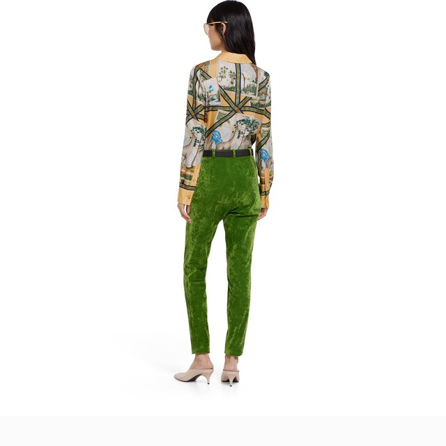 Printed silk twill shirt - image 3