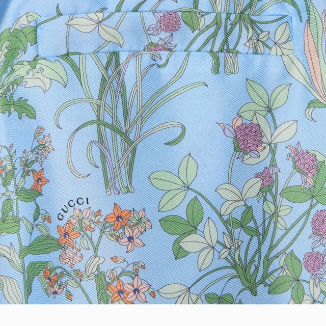 Printed silk twill shorts - image 3