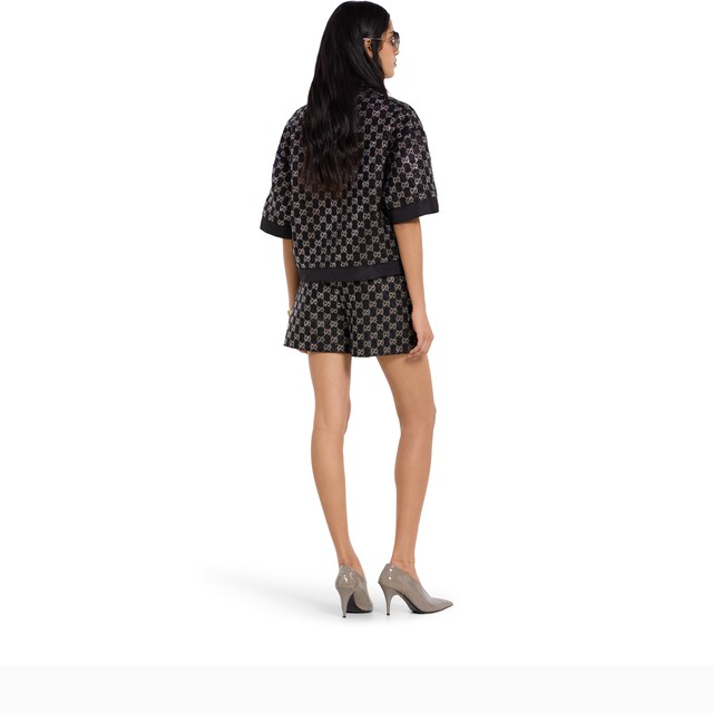 Wool tweed lame top - image 2