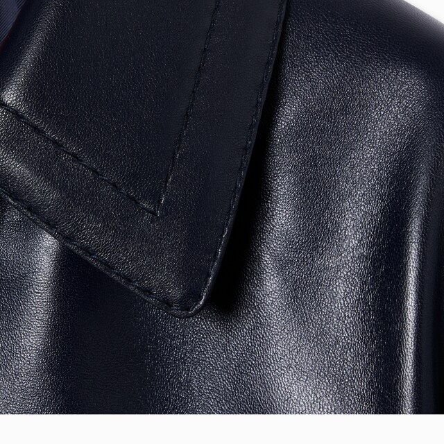 Shiny leather jacket with Horsebit - image 2