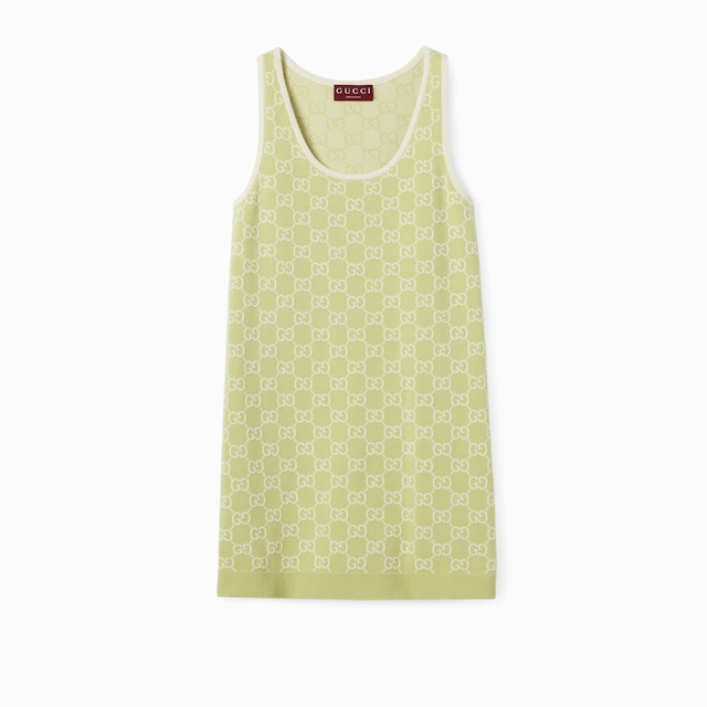 GG fine cotton jacquard dress