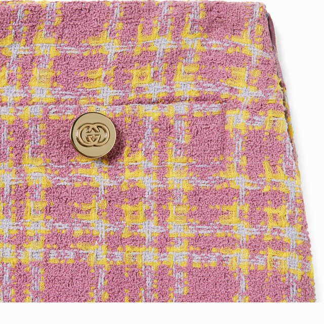 Wool boucle skirt